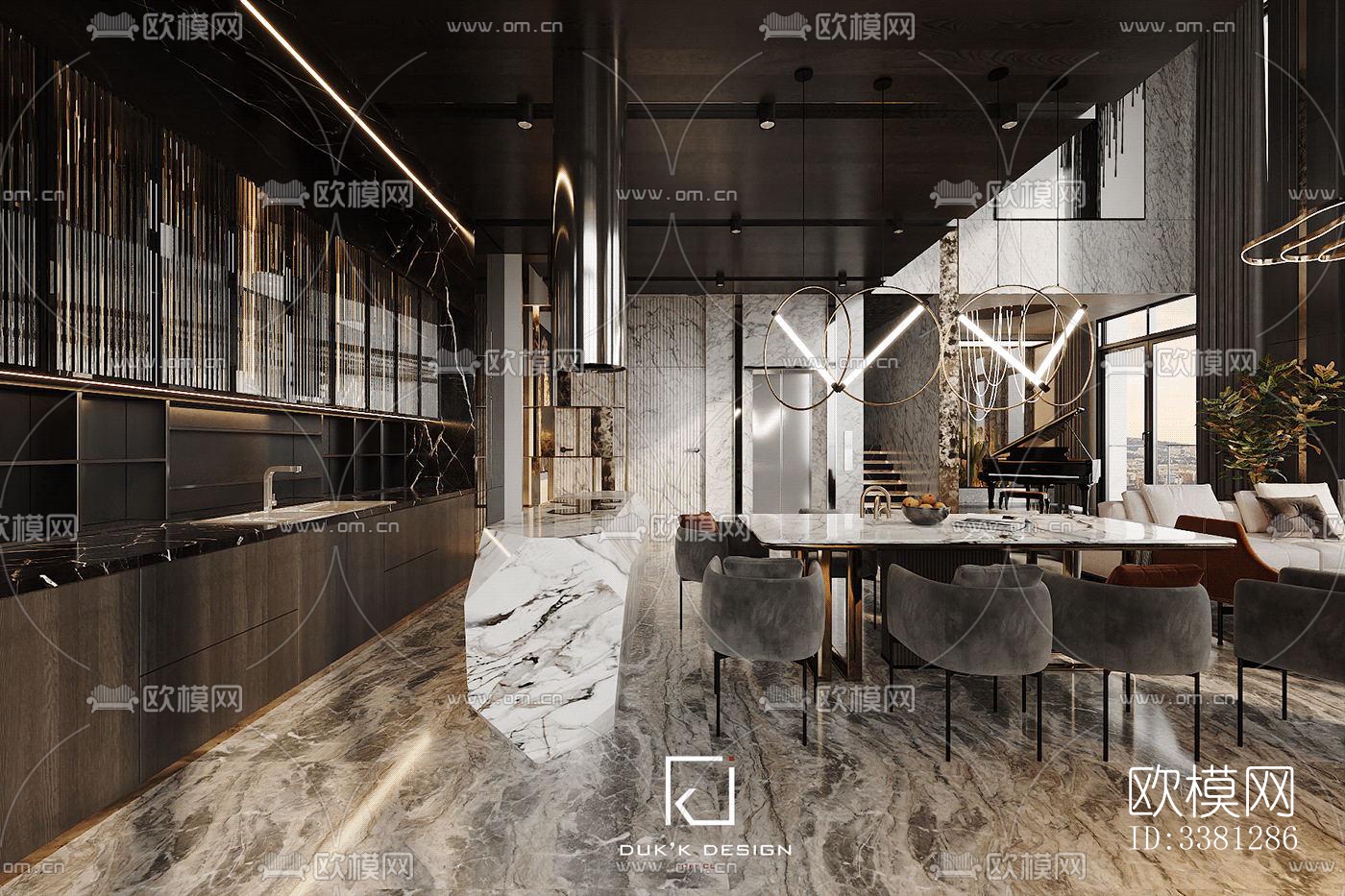 现代别墅效果图下载（渲染图8）