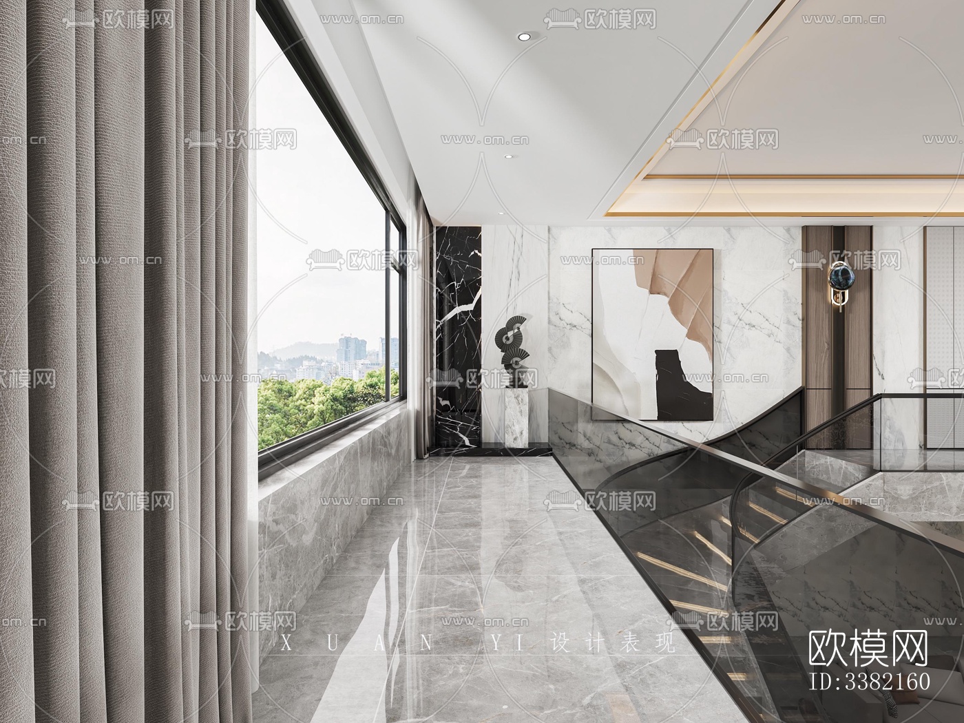 现代别墅效果图下载（渲染图8）