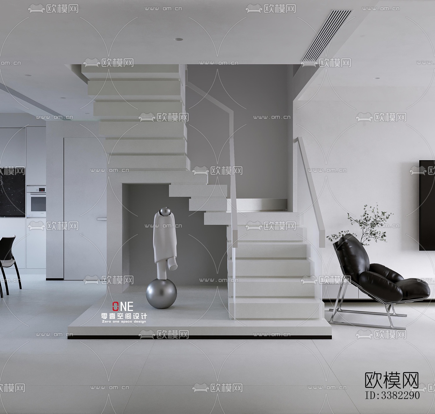 现代别墅效果图下载（渲染图1）