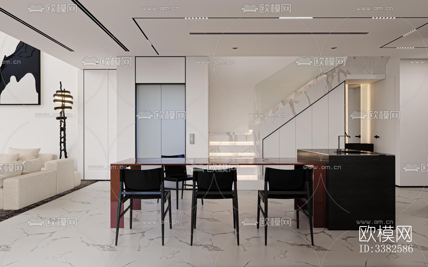 现代别墅效果图下载（渲染图5）