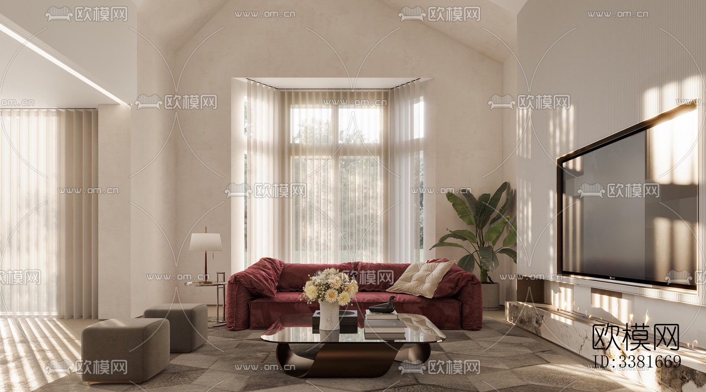 现代别墅效果图下载（渲染图2）