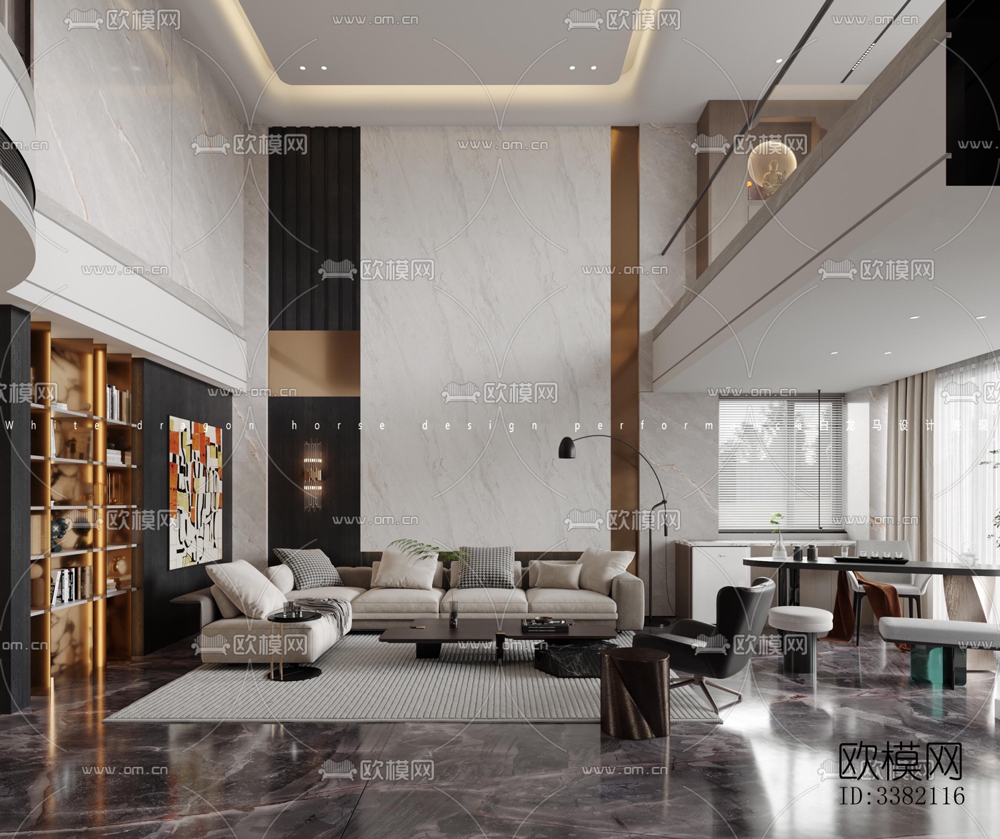 现代别墅效果图下载（渲染图4）