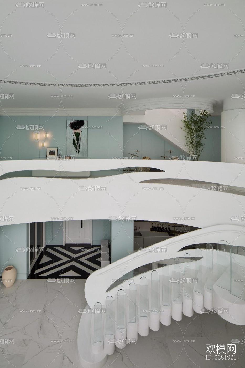 现代别墅效果图下载（渲染图13）