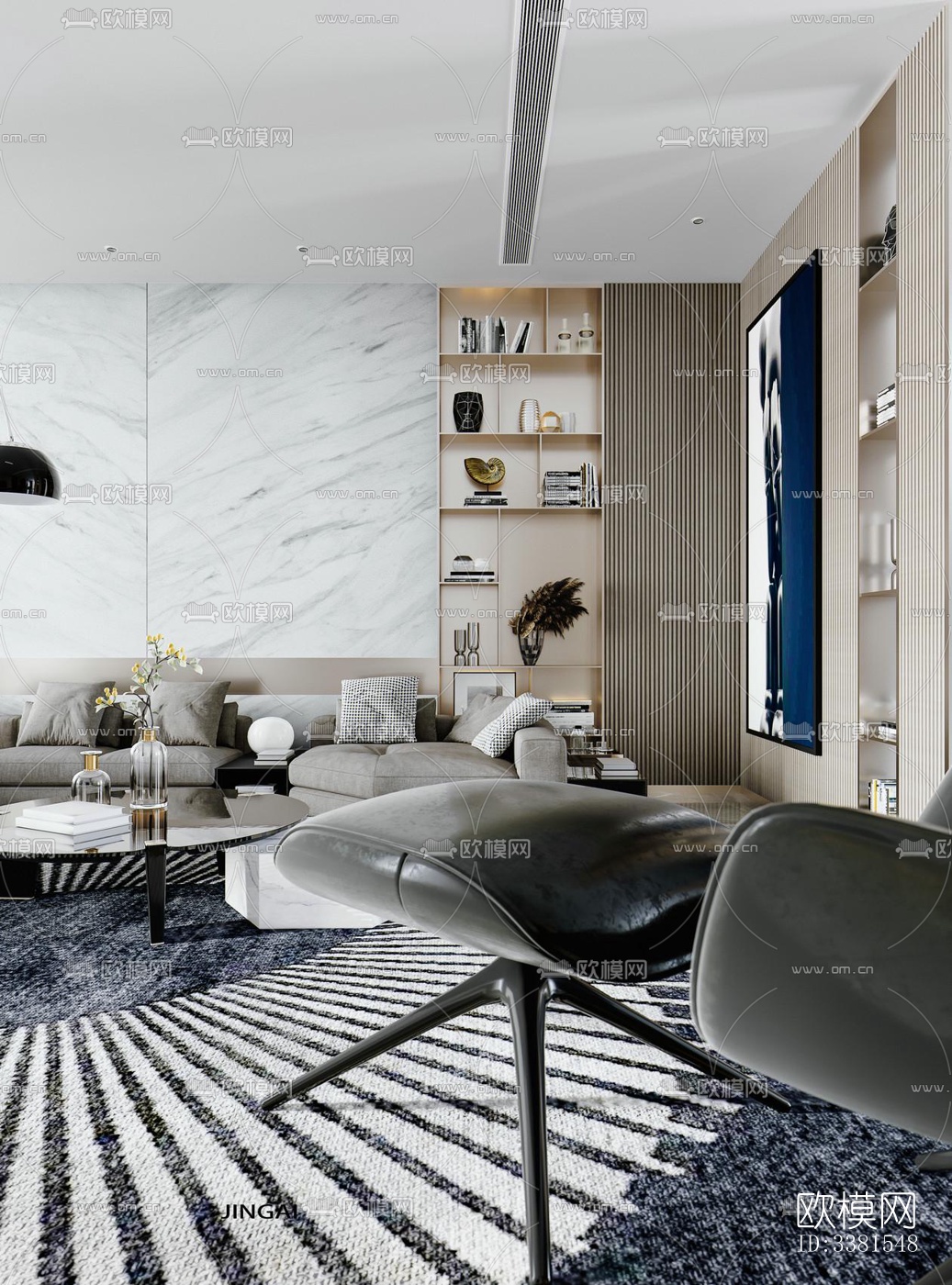 现代别墅效果图下载（渲染图12）