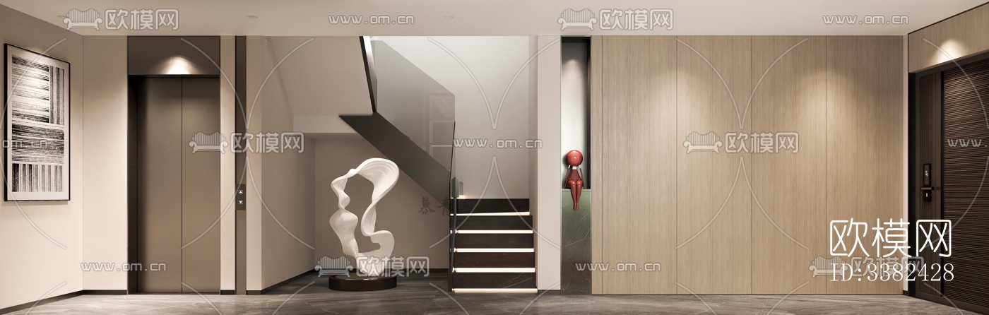 现代别墅效果图下载（渲染图1）