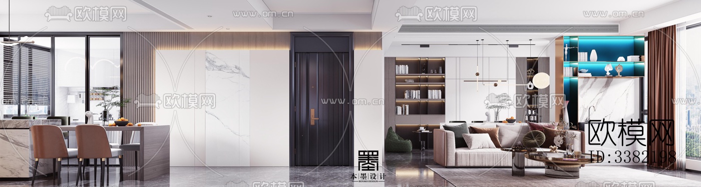 现代别墅效果图下载（渲染图3）