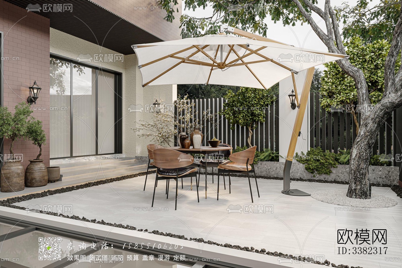 现代别墅效果图下载（渲染图7）