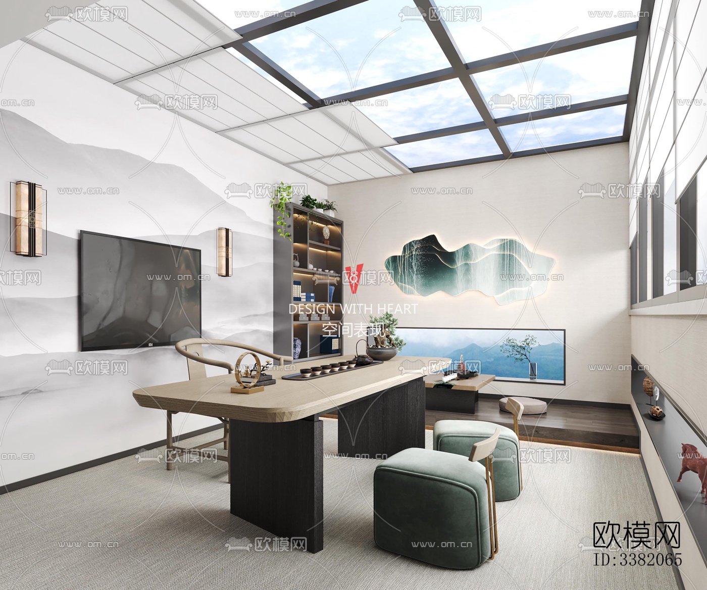 现代别墅效果图下载（渲染图1）