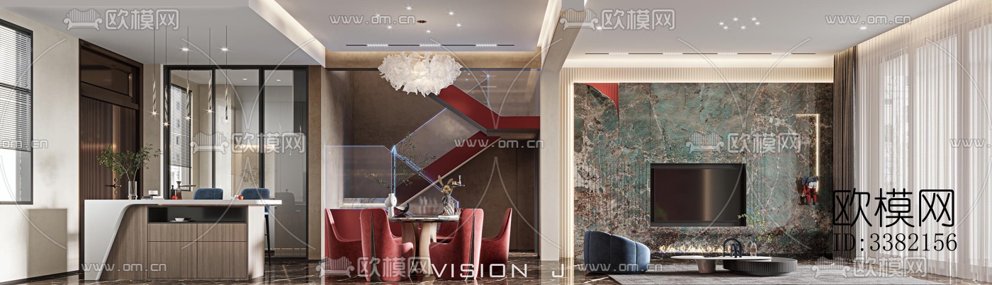 现代别墅效果图下载（渲染图11）