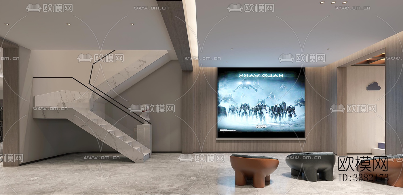 现代别墅效果图下载（渲染图5）