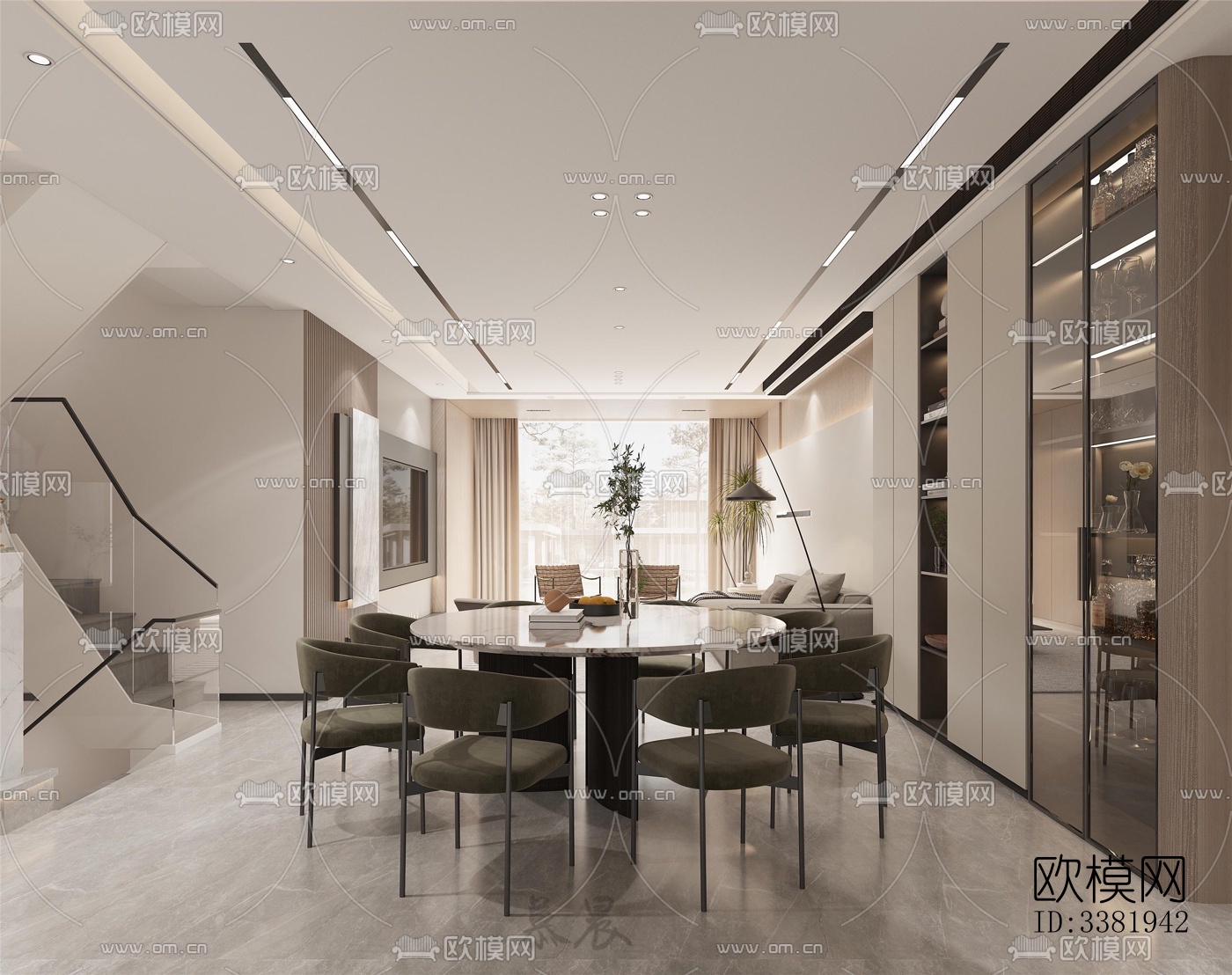 现代别墅效果图下载（渲染图1）