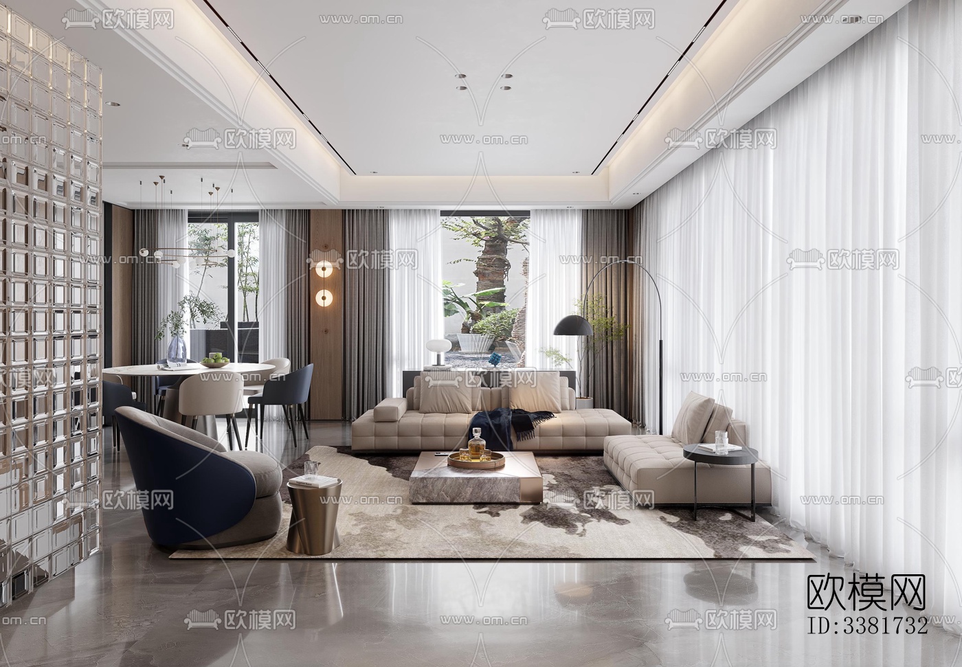 现代别墅效果图下载（渲染图10）