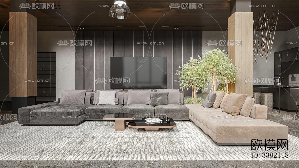 现代别墅效果图下载（渲染图11）