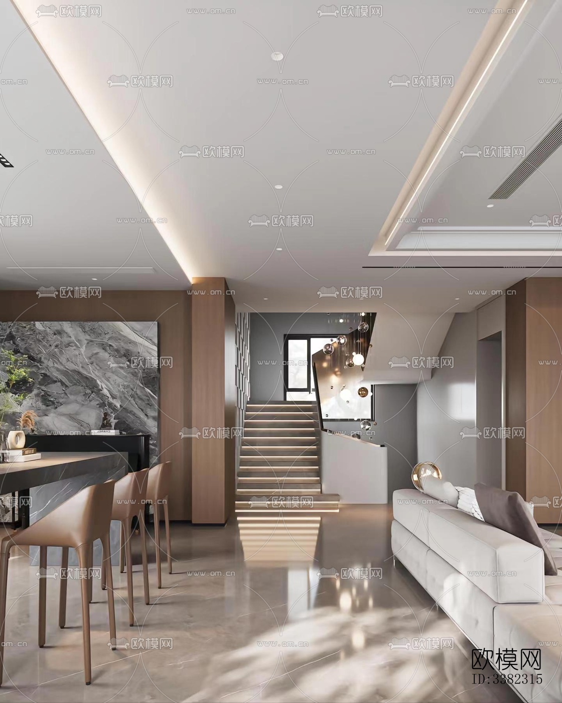 现代别墅效果图下载（渲染图4）