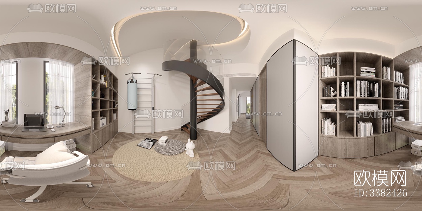 现代别墅效果图下载（渲染图3）