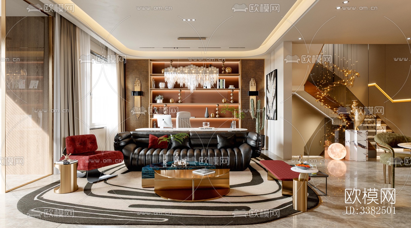 现代别墅效果图下载（渲染图7）