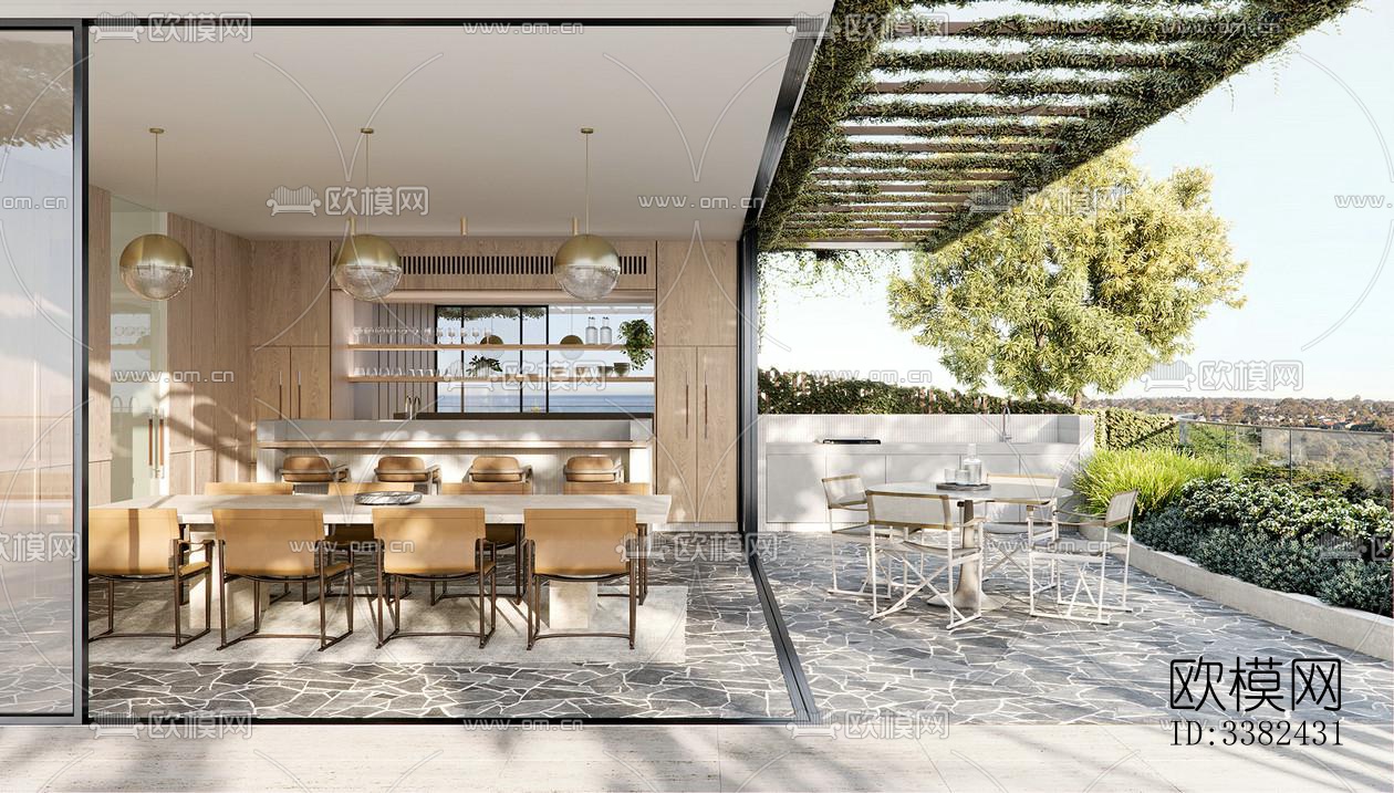 现代别墅效果图下载（渲染图19）