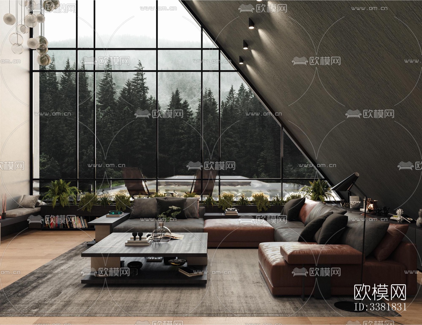 现代别墅效果图下载（渲染图15）