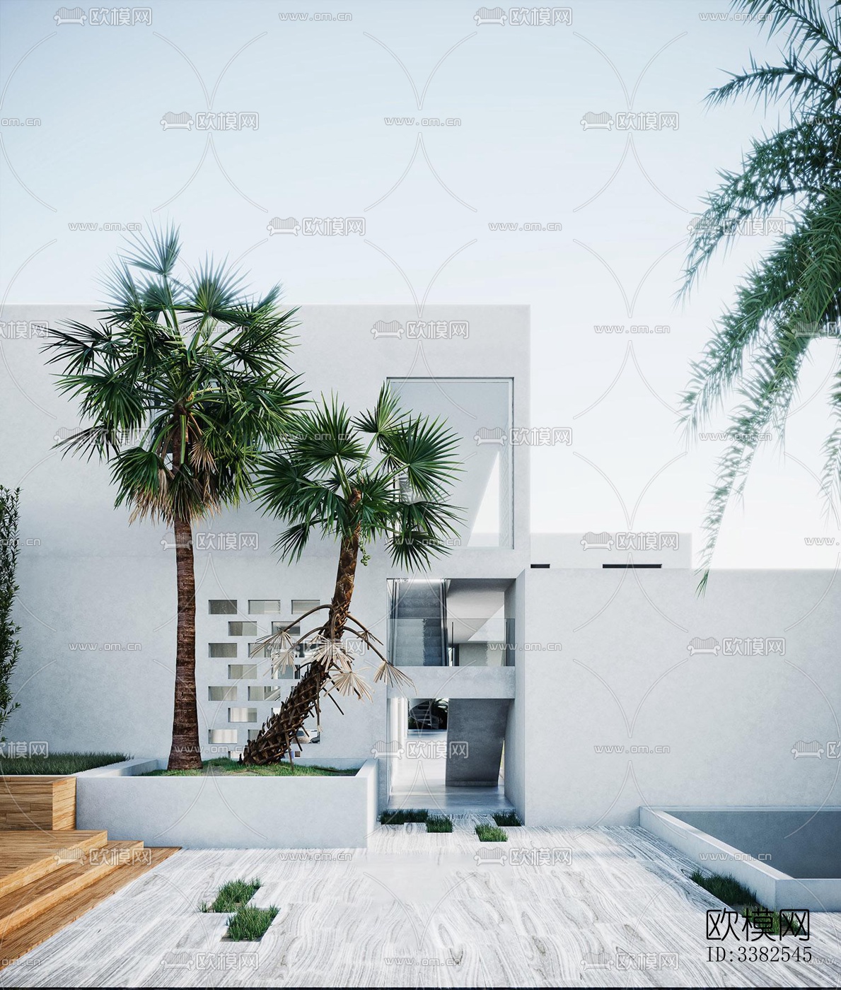 现代别墅效果图下载（渲染图3）