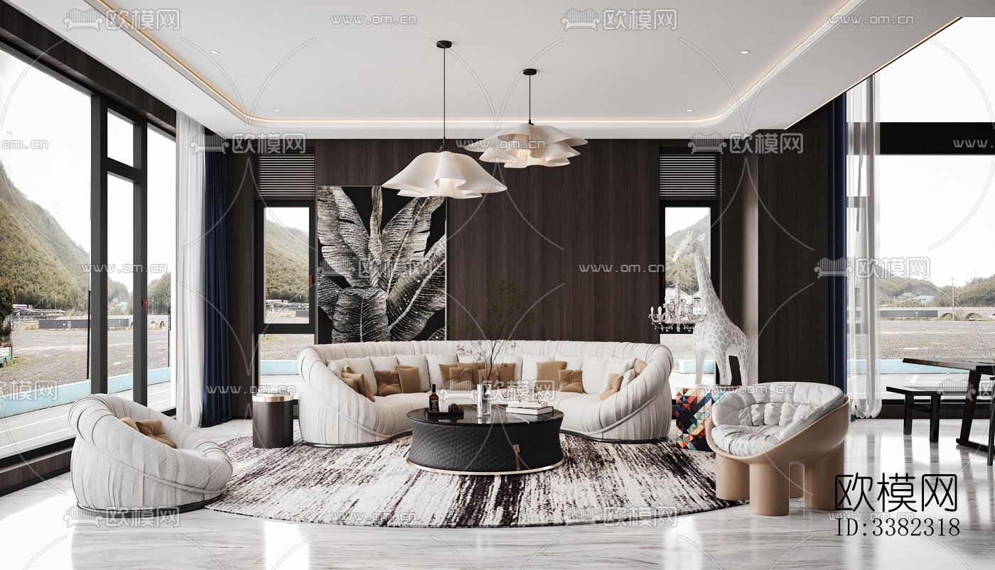 现代别墅效果图下载（渲染图4）