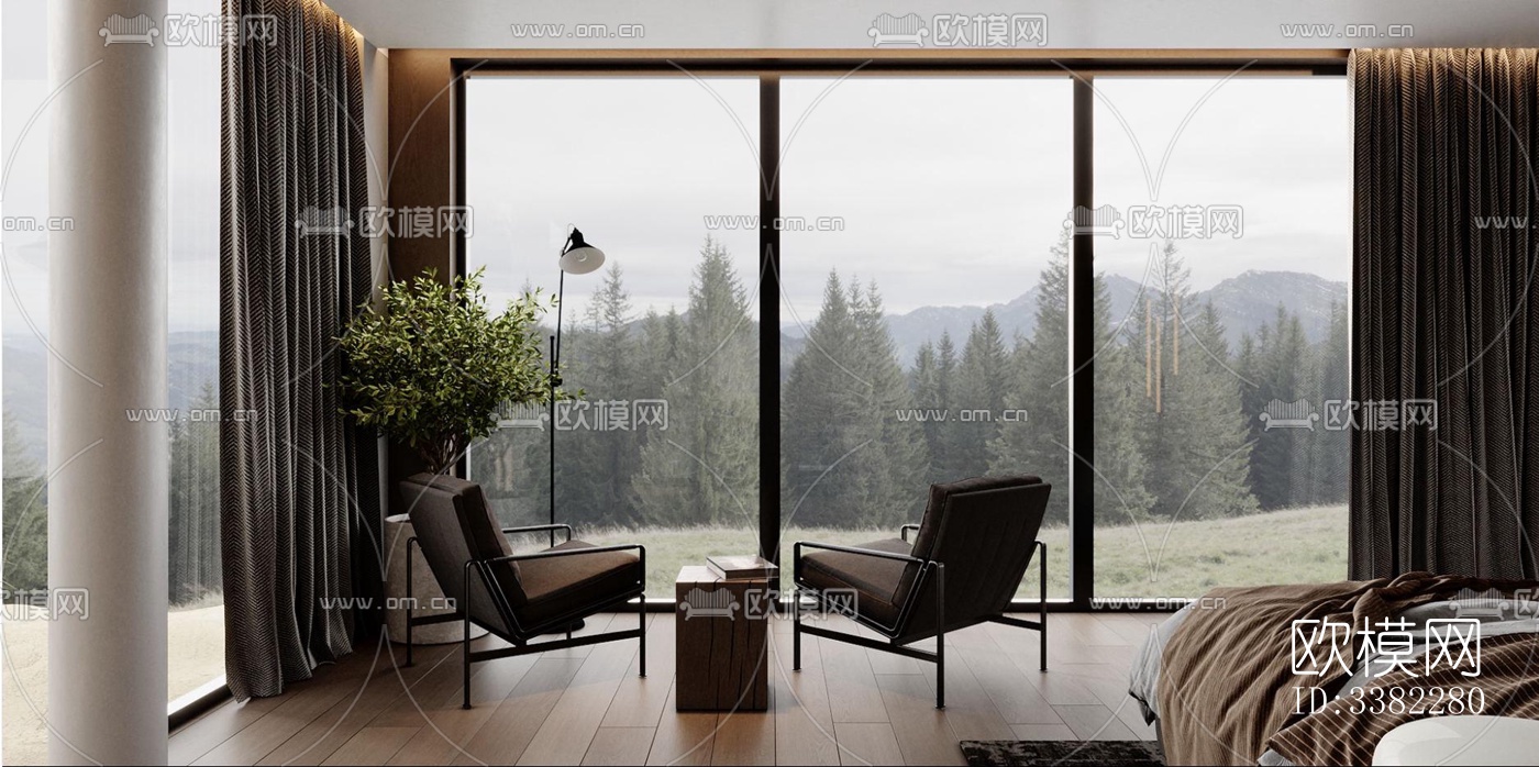 现代别墅效果图下载（渲染图18）