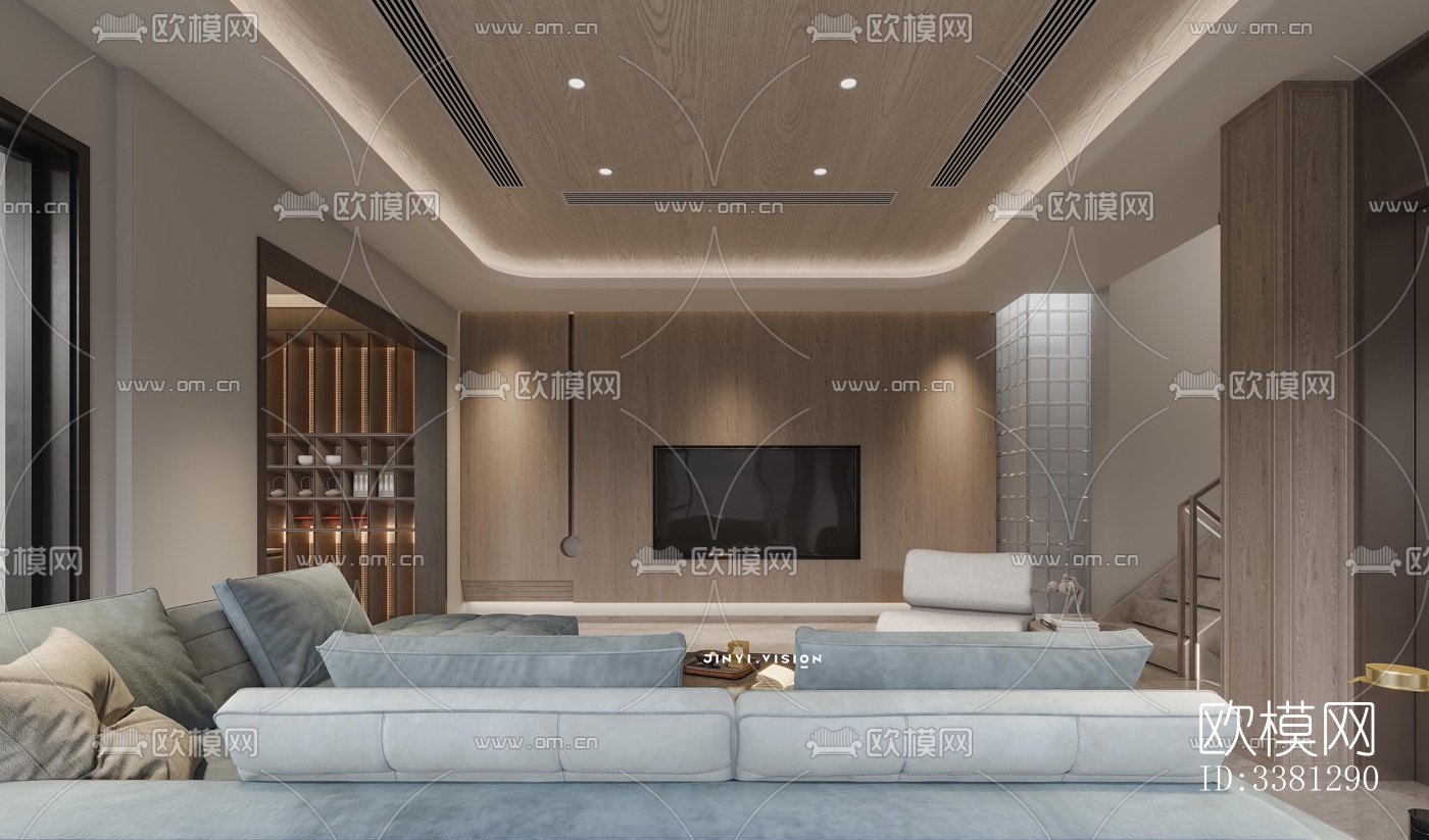 现代别墅效果图下载（渲染图2）