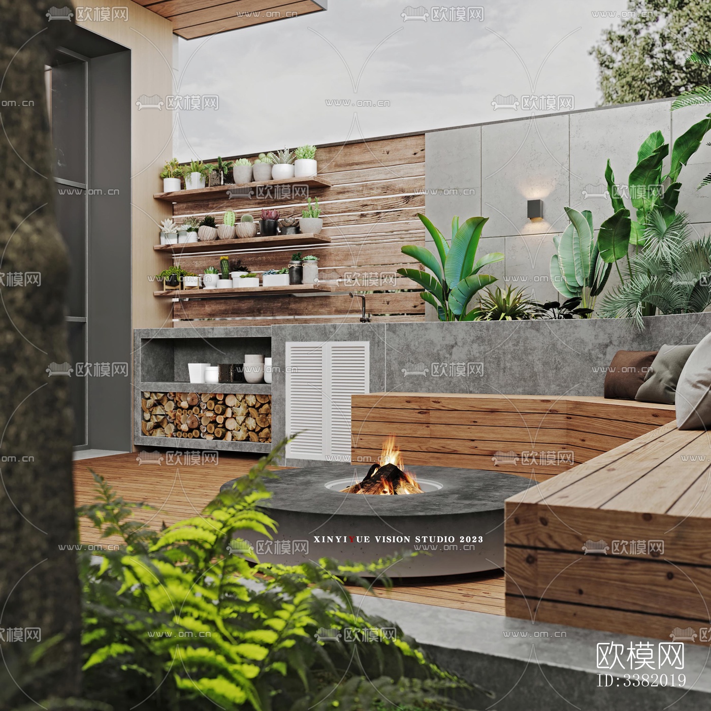 现代别墅效果图下载（渲染图5）