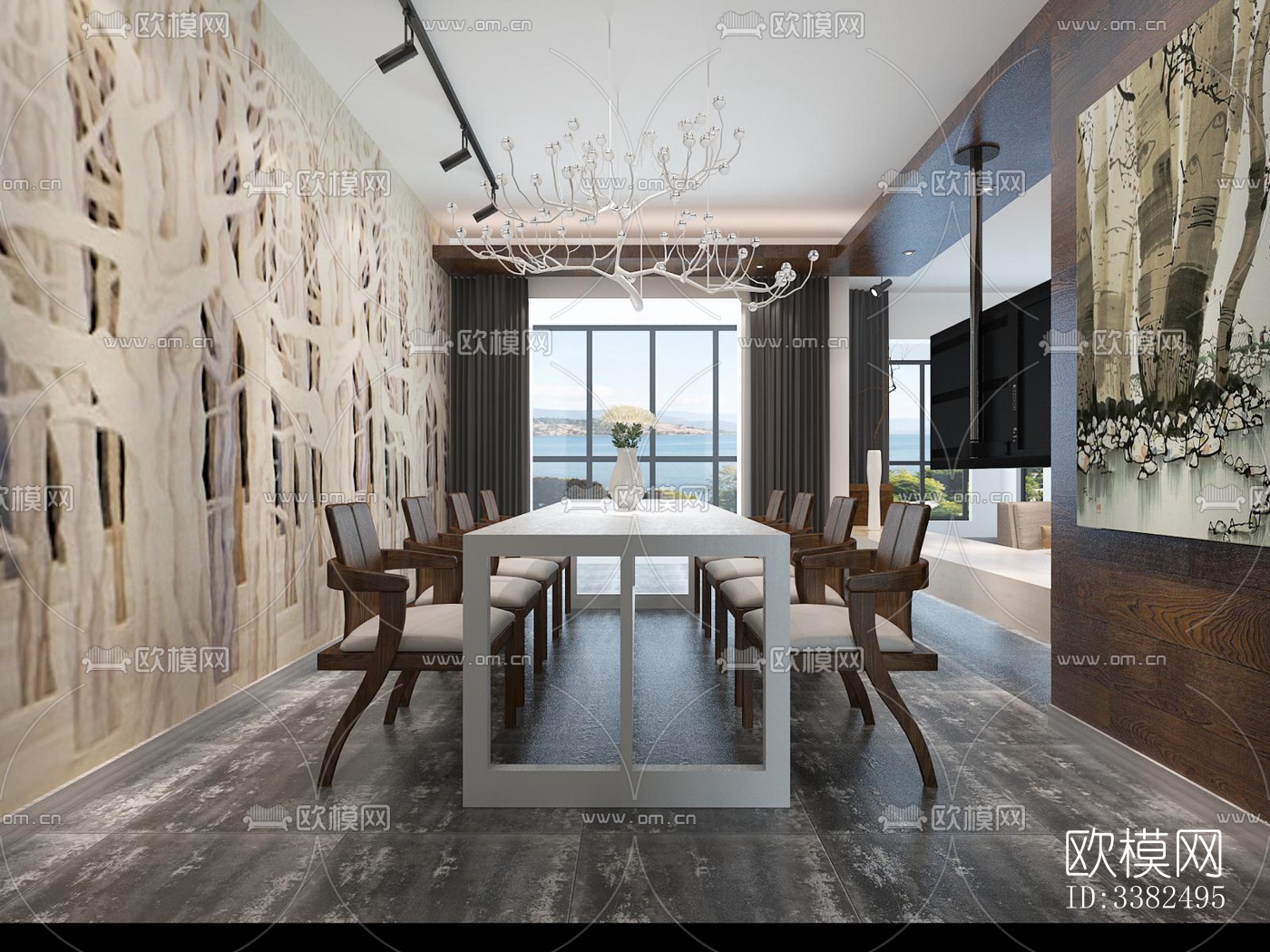 现代别墅效果图下载（渲染图10）