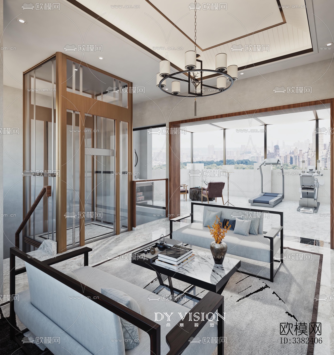 现代别墅效果图下载（渲染图8）