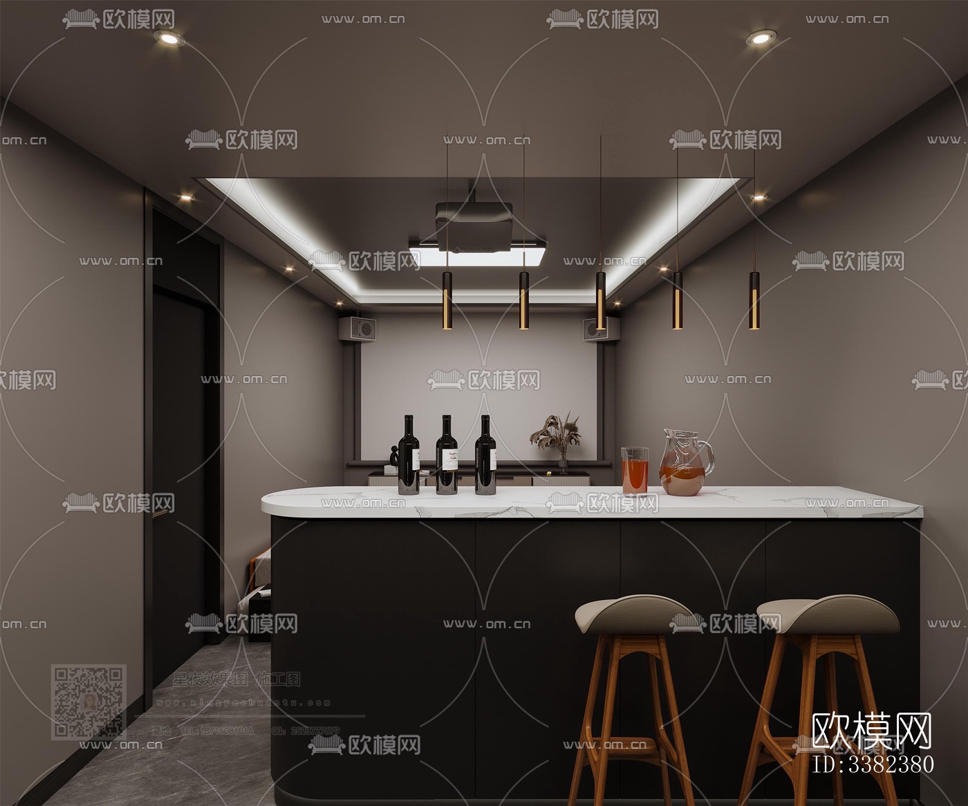 现代别墅效果图下载（渲染图15）