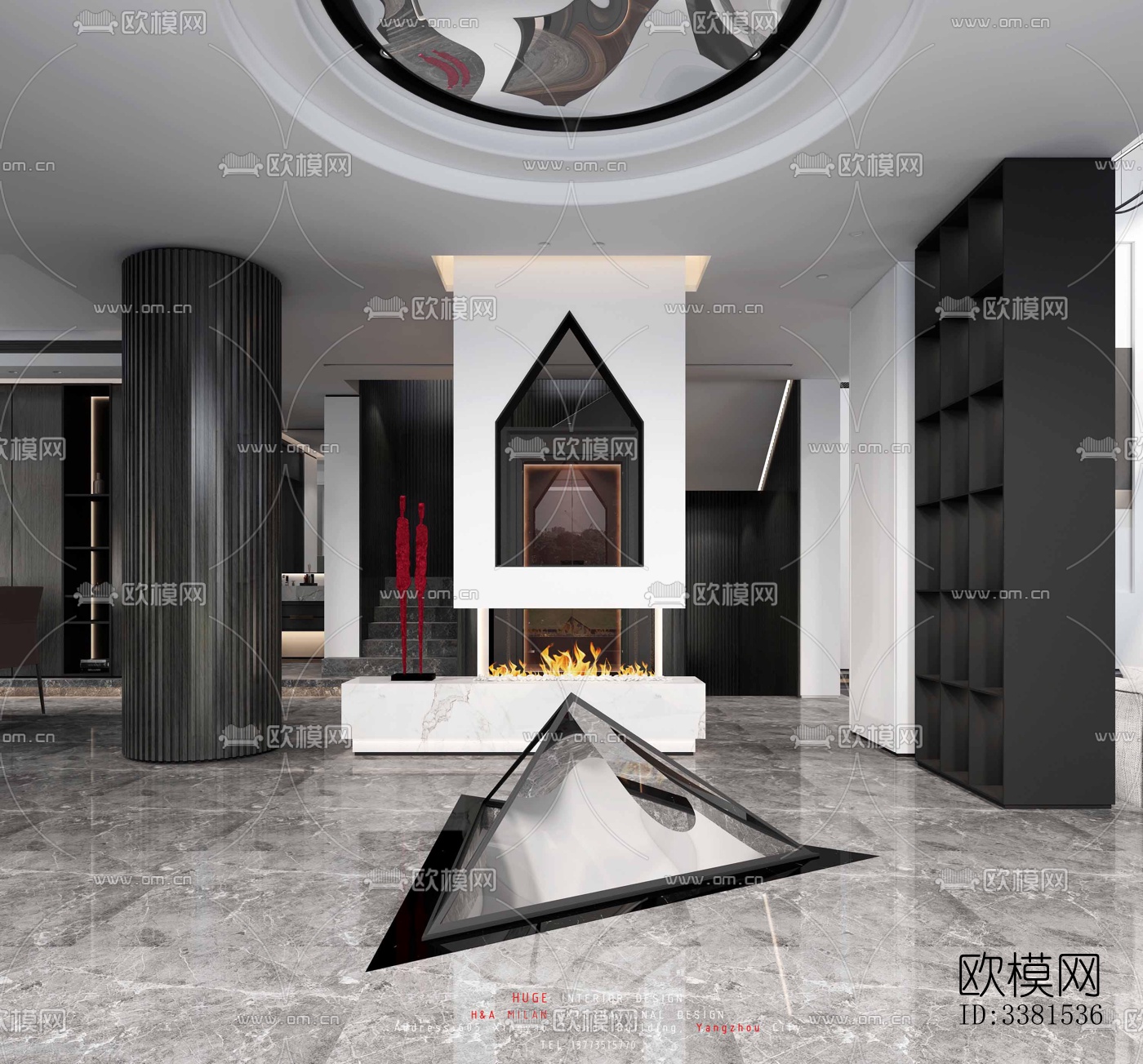 现代别墅效果图下载（渲染图1）