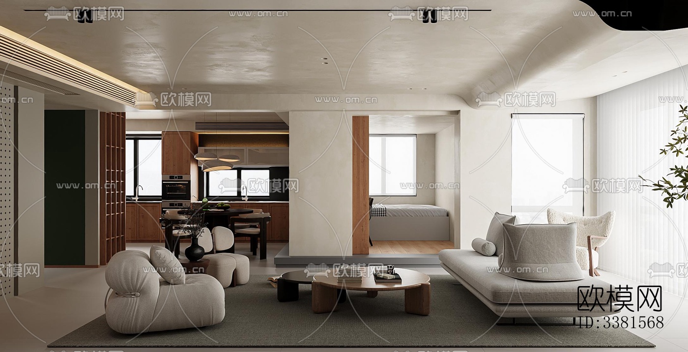 现代别墅效果图下载（渲染图1）