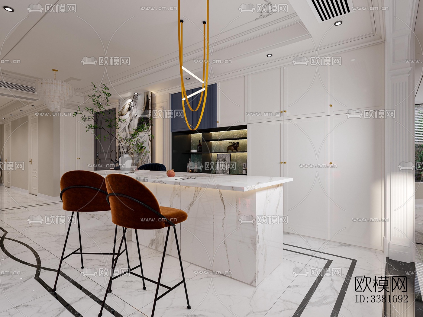 现代别墅效果图下载（渲染图8）