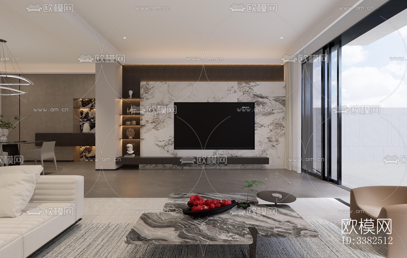 现代别墅效果图下载（渲染图2）