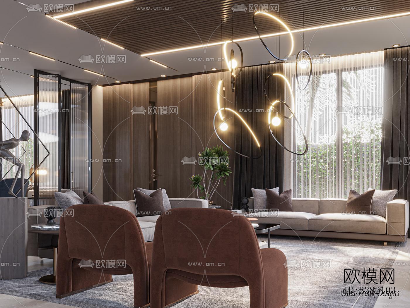 现代别墅效果图下载（渲染图4）