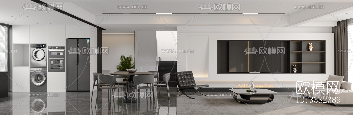 现代别墅效果图下载（渲染图3）