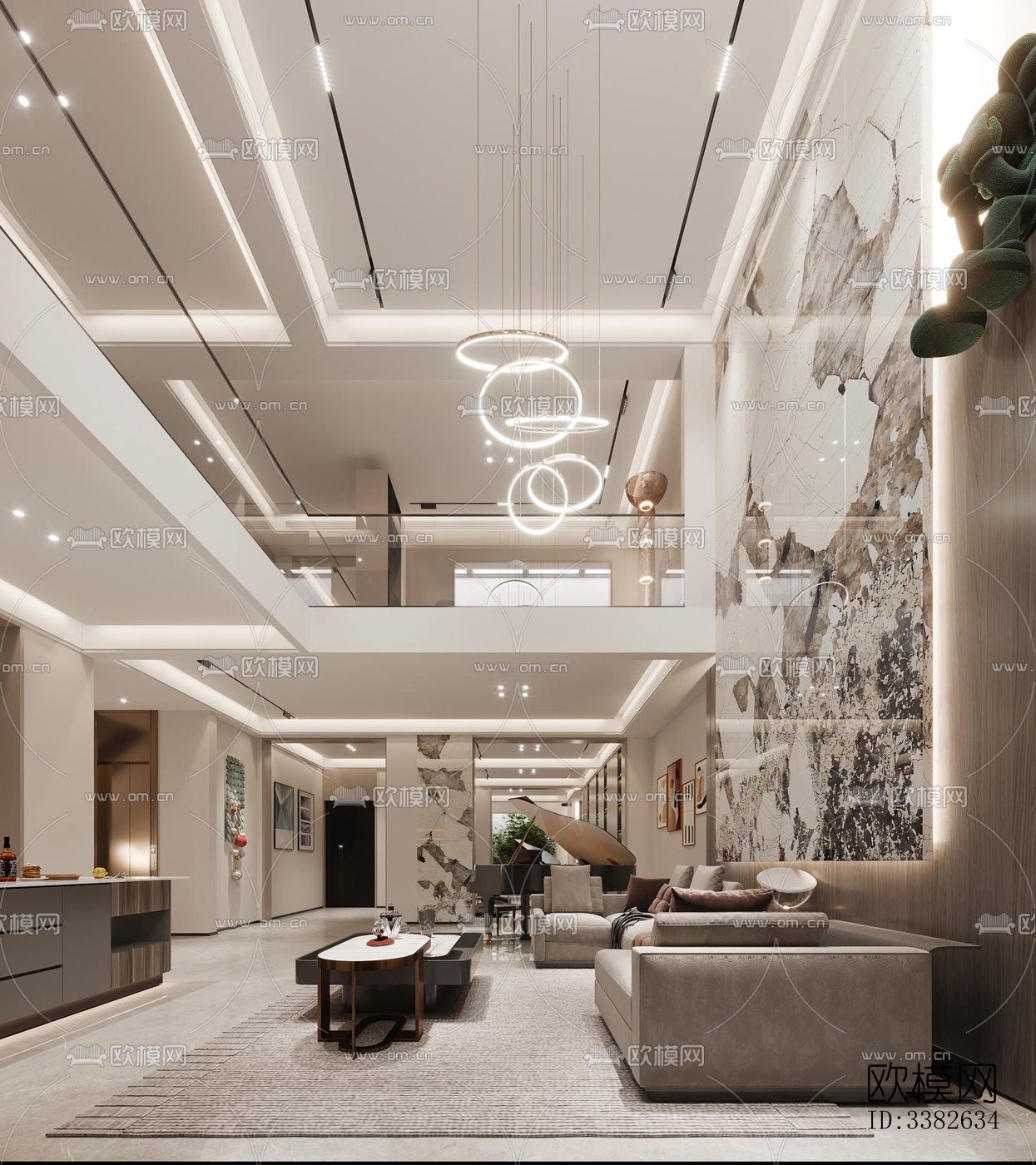 现代别墅效果图下载（渲染图14）