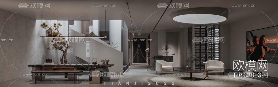 現(xiàn)代別墅效果圖下載(渲染圖4)