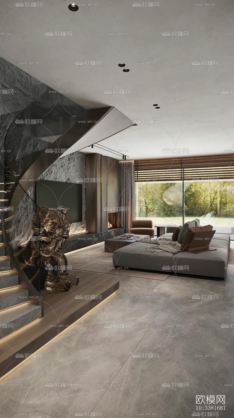 现代别墅效果图下载（渲染图11）