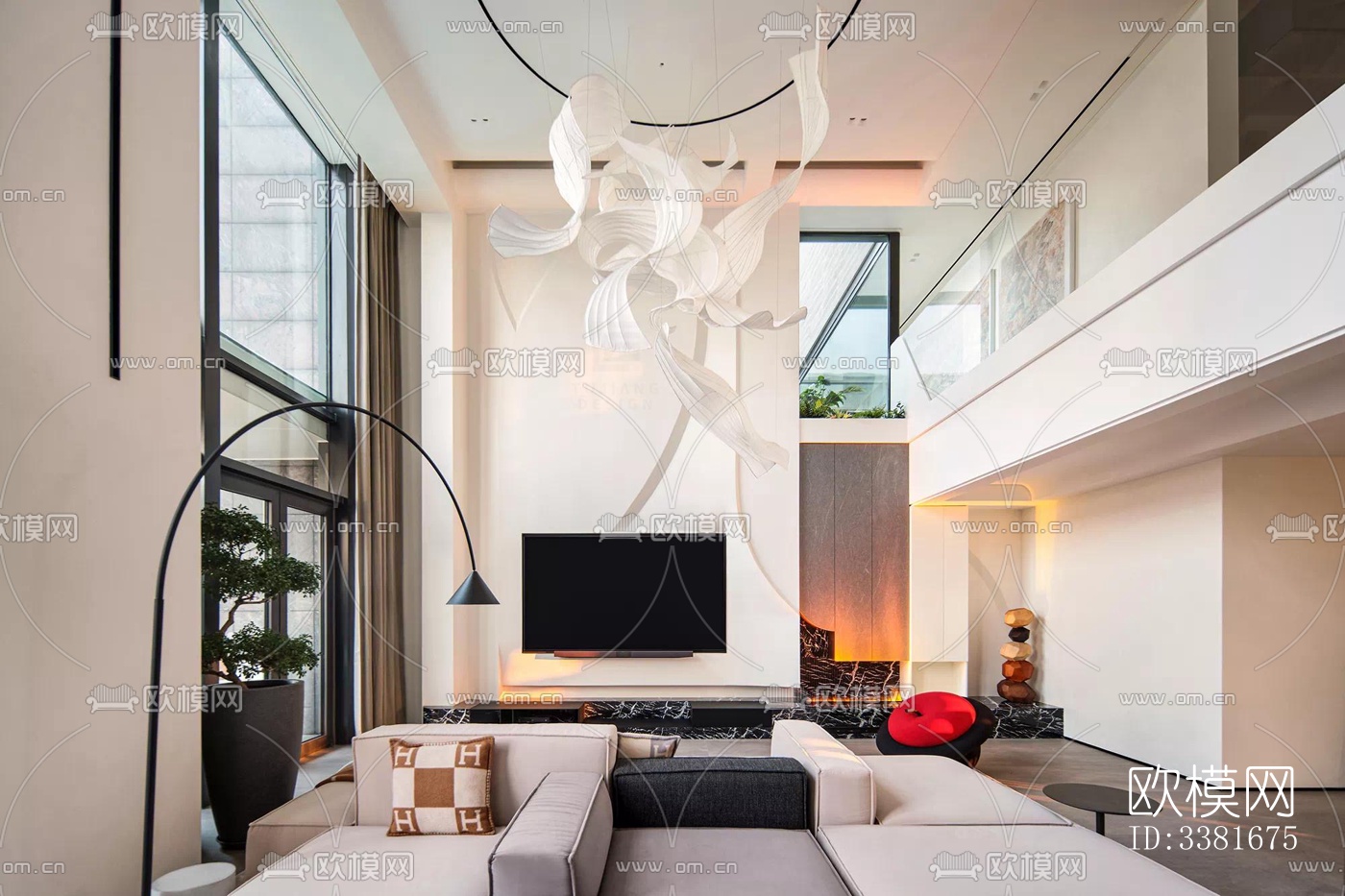 现代别墅效果图下载（渲染图3）