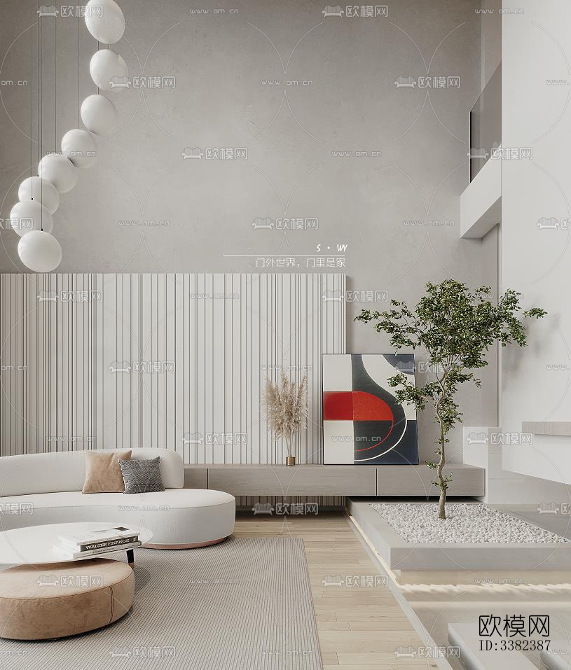 现代别墅效果图下载（渲染图2）