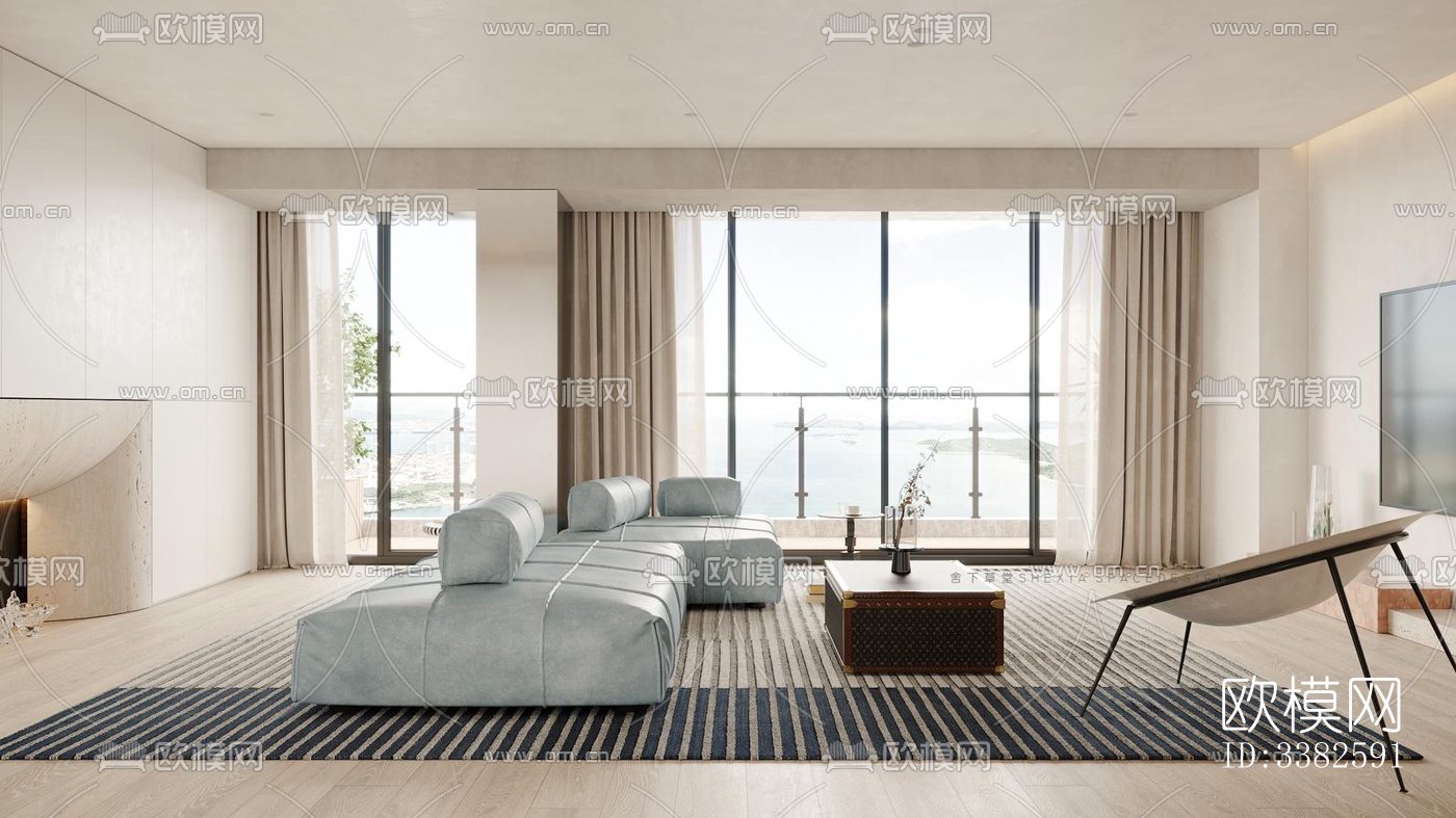 现代别墅效果图下载（渲染图7）