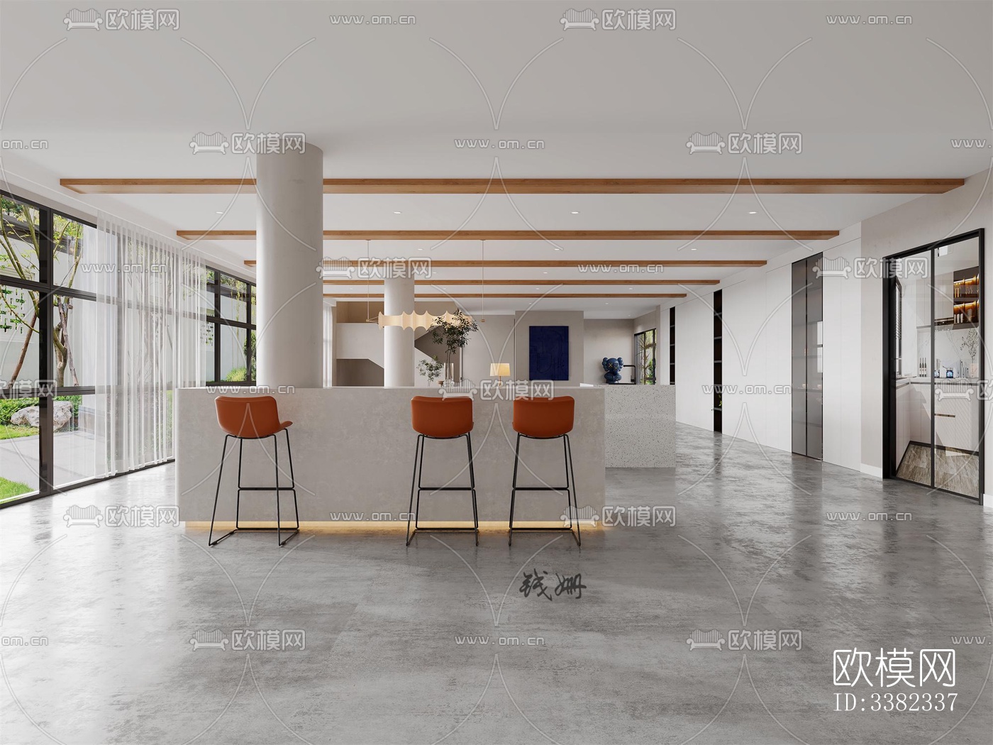 现代别墅效果图下载（渲染图2）