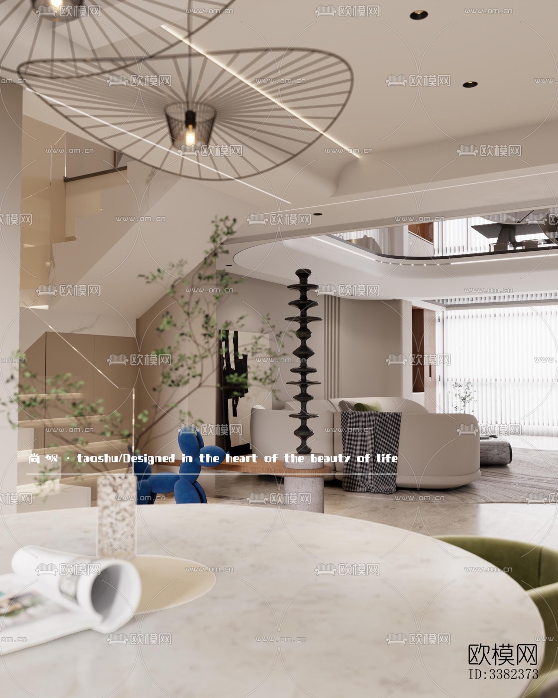 现代别墅效果图下载（渲染图1）