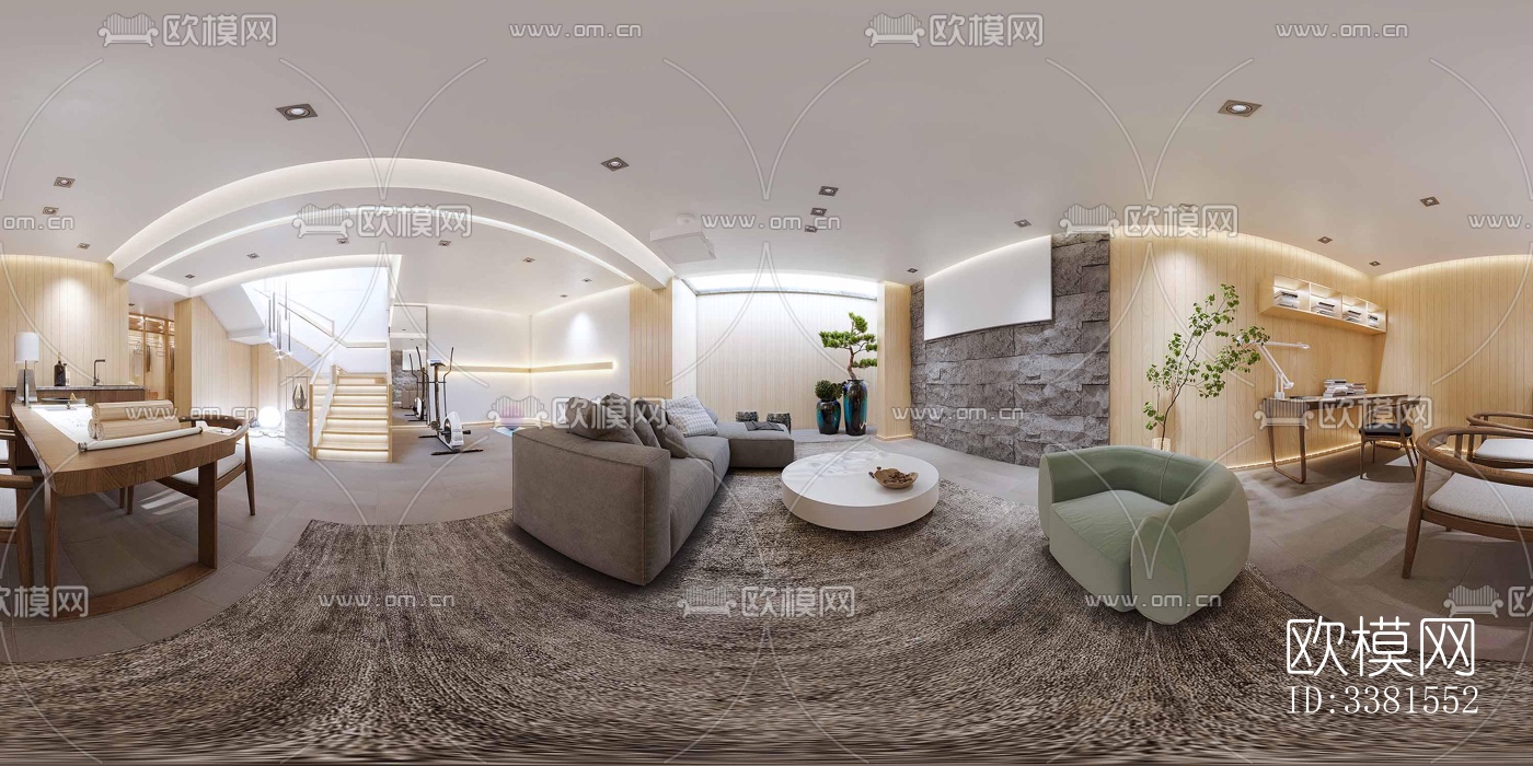 现代别墅效果图下载（渲染图7）