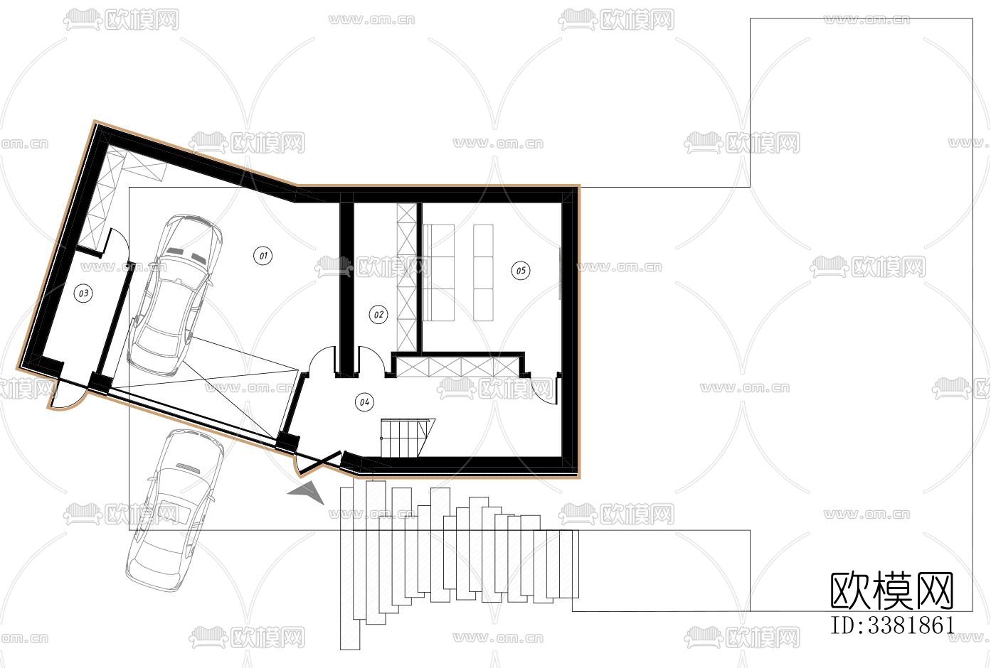 现代别墅效果图下载（渲染图10）