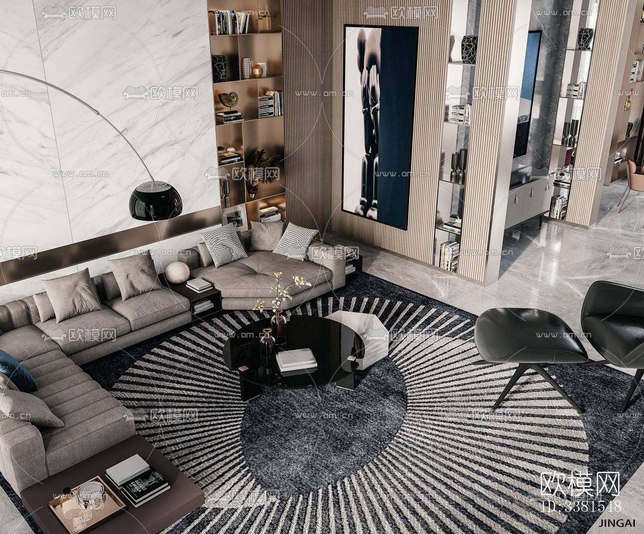 现代别墅效果图下载（渲染图14）