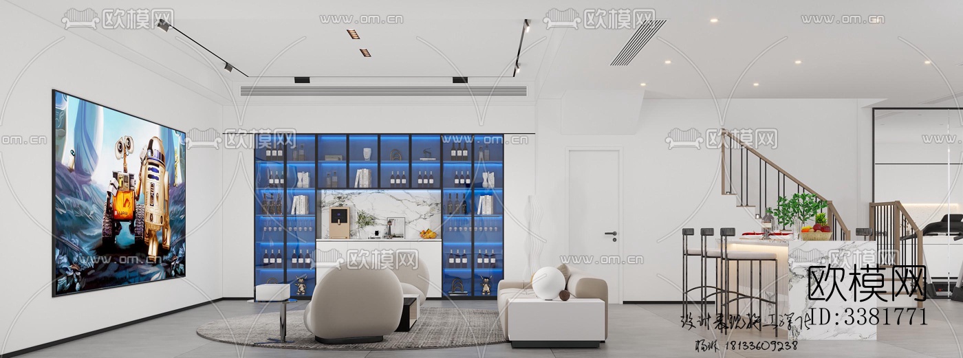 现代别墅效果图下载（渲染图5）