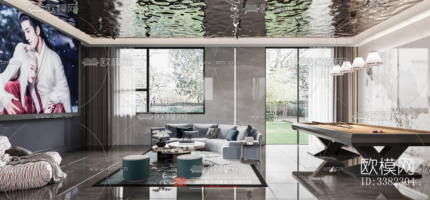 现代别墅效果图下载（渲染图7）