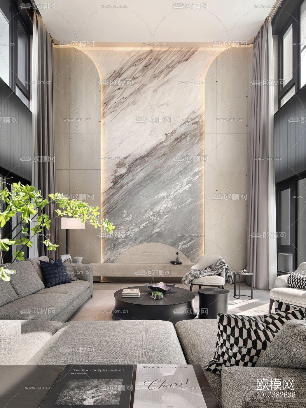 现代别墅效果图下载（渲染图12）